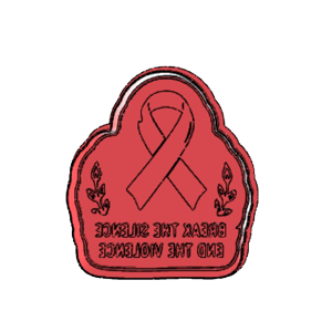 Break Silence End Violence Cookie Cutter