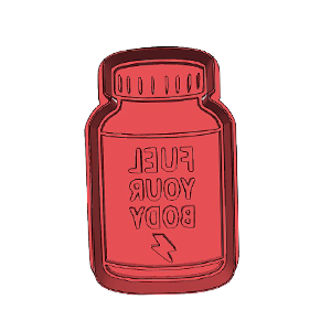 Fuel Your Body Bottle Cookie Cutter