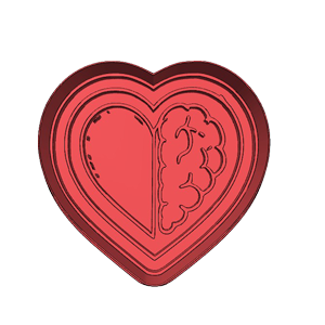 Brain Heart Cookie Cutter