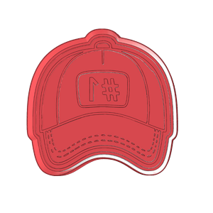 #1 Dad Cap Cookie Cutter