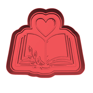 Open Book Cookie Cutter