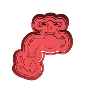 Water Tap Cookie Cutter