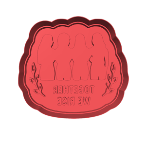 Together We Rise Cookie Cutter