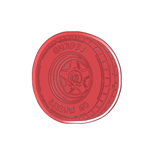 Legend On Wheels Cookie Cutter