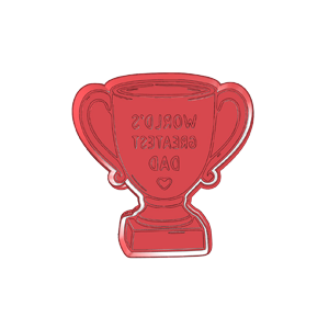 Dad Trophy Cookie Cutter