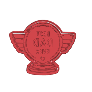 Best Dad Trophy Cookie Cutter