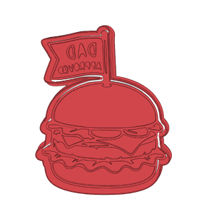 Dad Burger Cookie Cutter