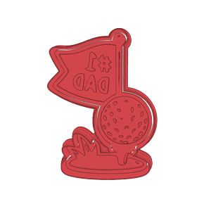 Golf Dad Cookie Cutter