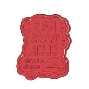 Rad Dad Club Cookie Cutter