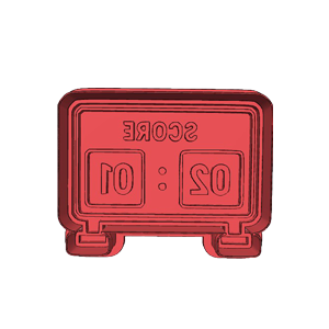 Scoreboard Cookie Cutter