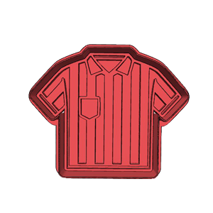 Referee Shirt Cookie Cutter