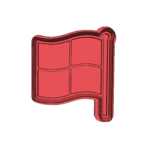 Linesman Flag Cookie Cutter