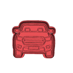 Bakkie Front Cookie Cutter
