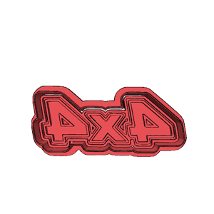 4×4 Badge Cookie Cutter