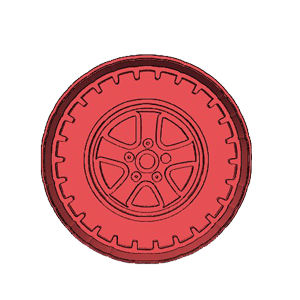 Spare Tyre Cookie Cutter