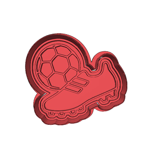 Shoe and Soccer Ball Cookie Cutter