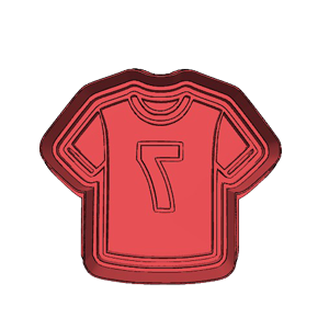 Nr 7 Jersey Cookie Cutter