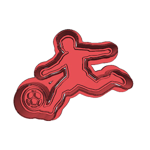Soccer Player Cookie Cutter