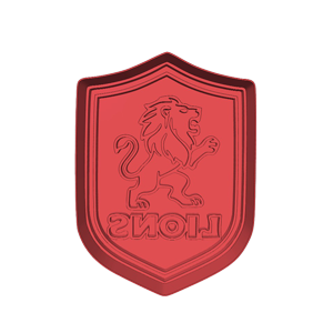 Lions Badge Cookie Cutter