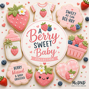 A Berry Sweet Baby Cookie Cutters