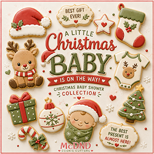 Christmas BAby Cookie Cutters