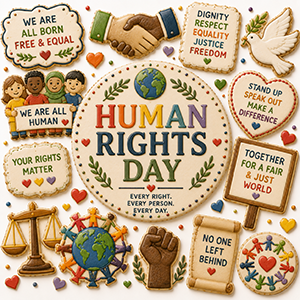 Human Rights Day Cookie Cutters