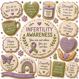 Infertility Awareness Cookie Cutters