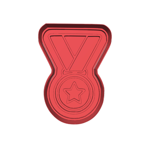 Medal of Effort Cookie Cutter