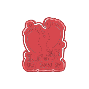 Pink Or Blue We Love You Cookie Cutter