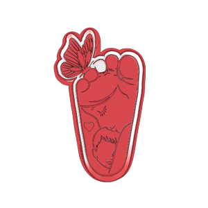 Butterfly Foot Cookie Cutter