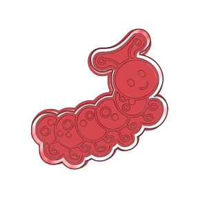 Caterpillar Cookie Cutter