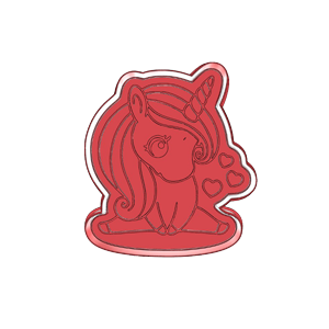 Unicorn Love Cookie Cutter