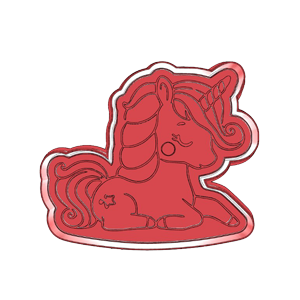 Sleeping Unicorn Cookie Cutter