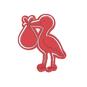 Stork Cookie Cutter