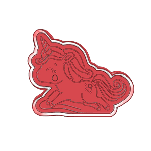 Jumping Unicorn Cookie Cutter