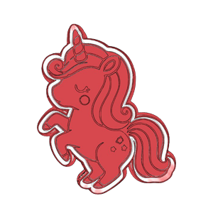 Unicorn Standing Cookie Cutter