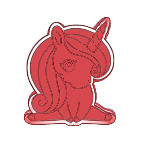 Unicorn Doing Splits Cookie Cutter