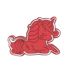 Unicorn Laying Down Cookie Cutter