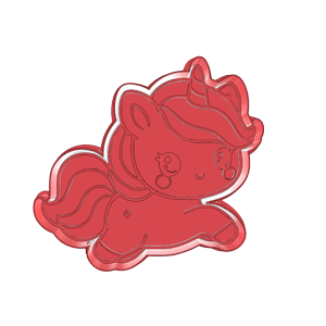 Jumping Unicorn Cookie Cutter
