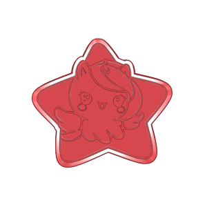 Unicorn Star Cookie Cutter