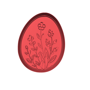 Floral Egg Cookie Cutter