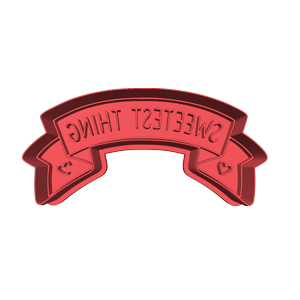 Sweetest Thing Banner Cookie cutter