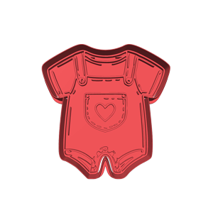 Baby Dungaree Cookie Cutter