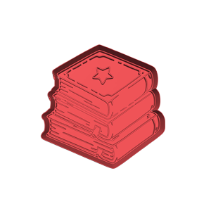 Book Pile Cookie Cutter