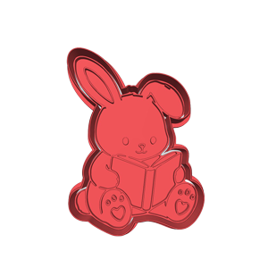Reading Bunny Cookie Cutter