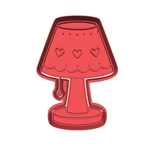 Reading Lamp Cookie Cutter