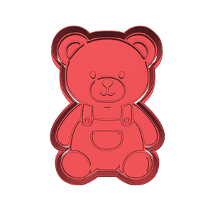 Dungaree Bear Cookie Cutter
