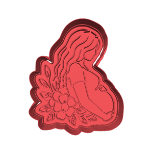 Pregnant Lady Cookie Cutter