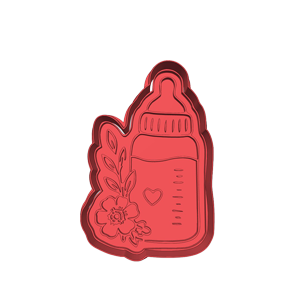 Floral Bottle Cookie Cutter