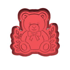 Floral Bear Cookie Cutter